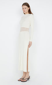 CHANTELLE LONG SLEEVE DRESS - IVORY