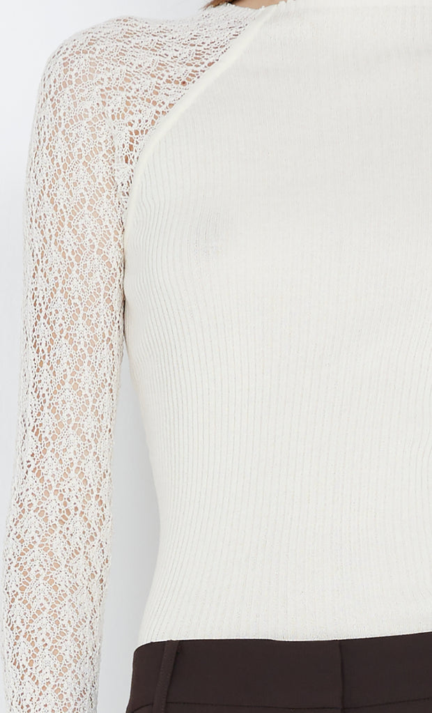 Chantelle Long Sleeve Top in ivory by Bec + Bridge