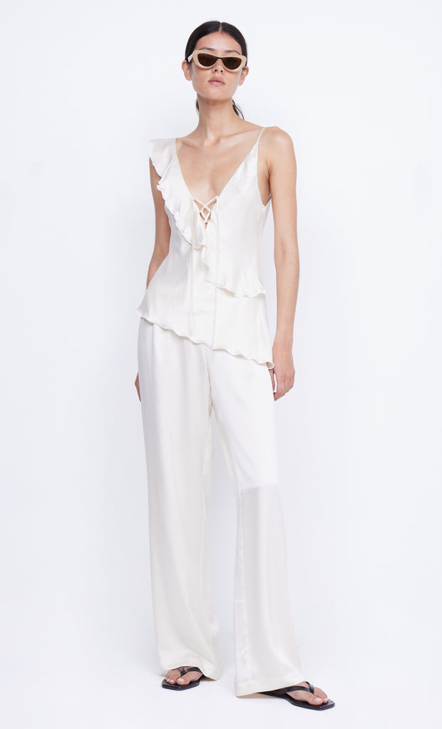 Chantilly Silk Frill Cami in Ivory by Bec + Bridge