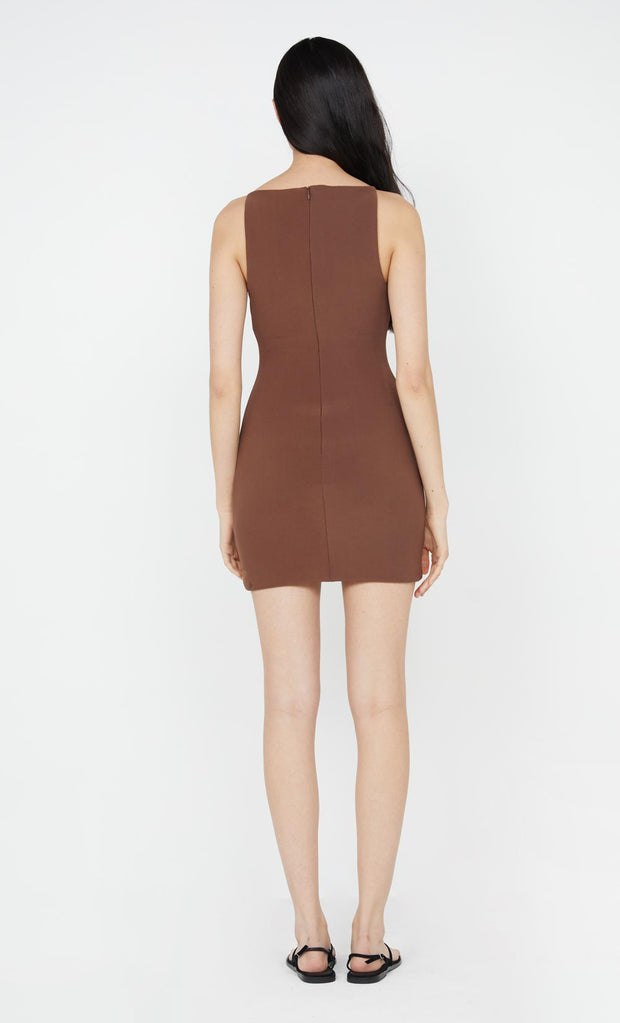 Clover Mini Dress in Chocolate by Bec + Bridge