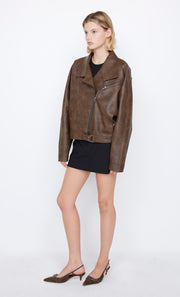 Davie Bomber Jacket in Chestnut brown by Bec+ Bridge