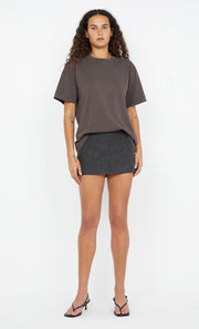 DAVIE MINI SKIRT - WASHED BLACK