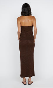 Delfina Tube Skirt in Chocolate by Bec + Bridge