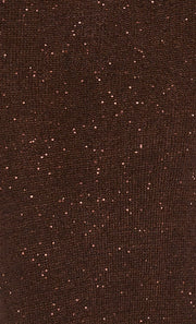 DELFINA SEQUIN TUBE SKIRT - CHOCOLATE