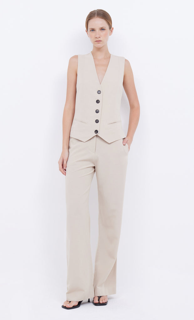 Desiree Tailored Vest in Sand by Bec + Bridge