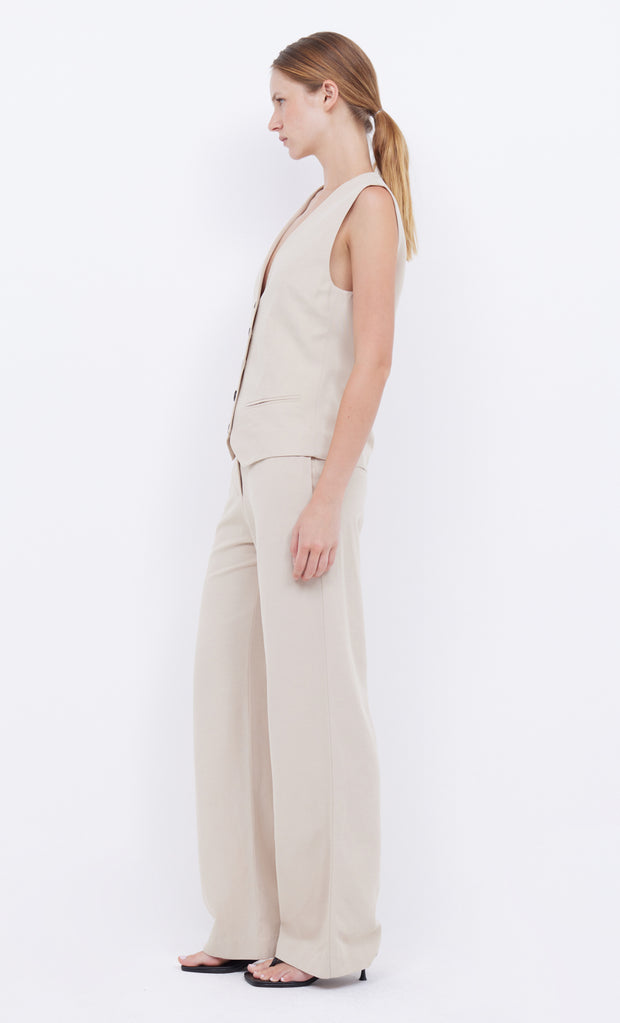 Desiree Tailored Vest in Sand by Bec + Bridge