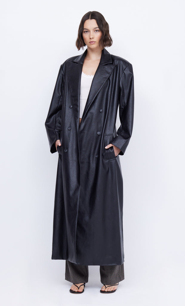 Black Domica Trench Coat by Bec + Bridge