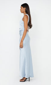 Dreamer Asym Maxi Dress in Dusty Blue by Bec + Bridge