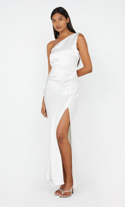 The Dreamer Asym One Shoulder Bridal Bridesmaid Dress in White by Bec + Bridge