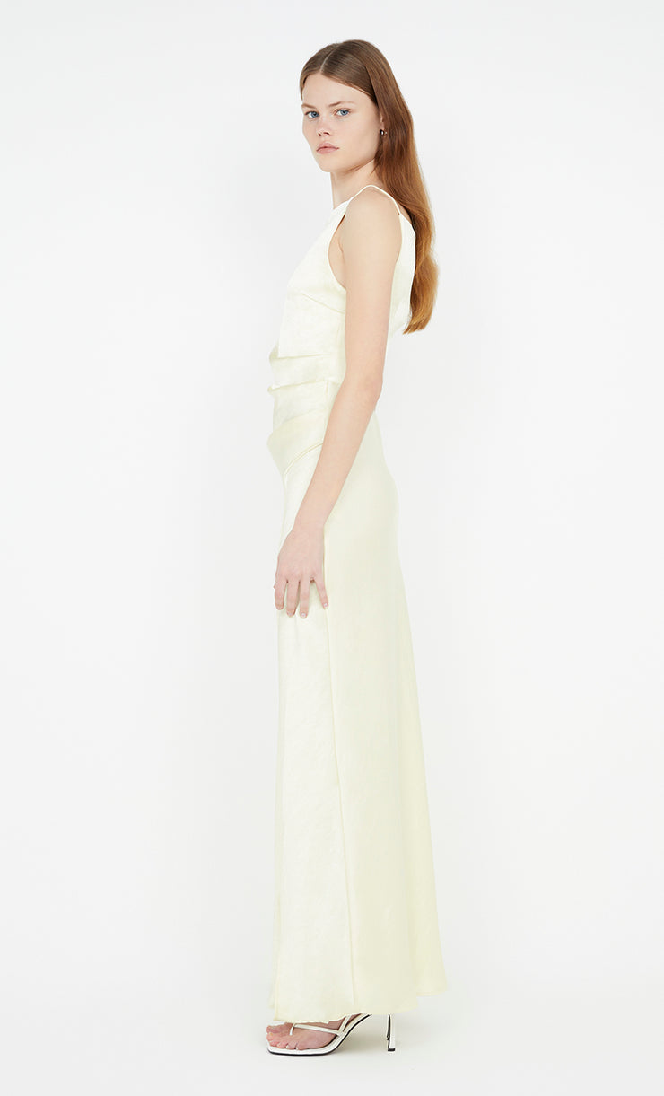 The Dreamer Maxi bridesmaid Dress in Ice Yellow by Bec + Bridge