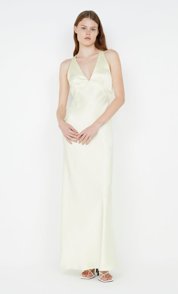 The Dreamer V Maxi Dress in Ice Yellow by Bec + Bridge