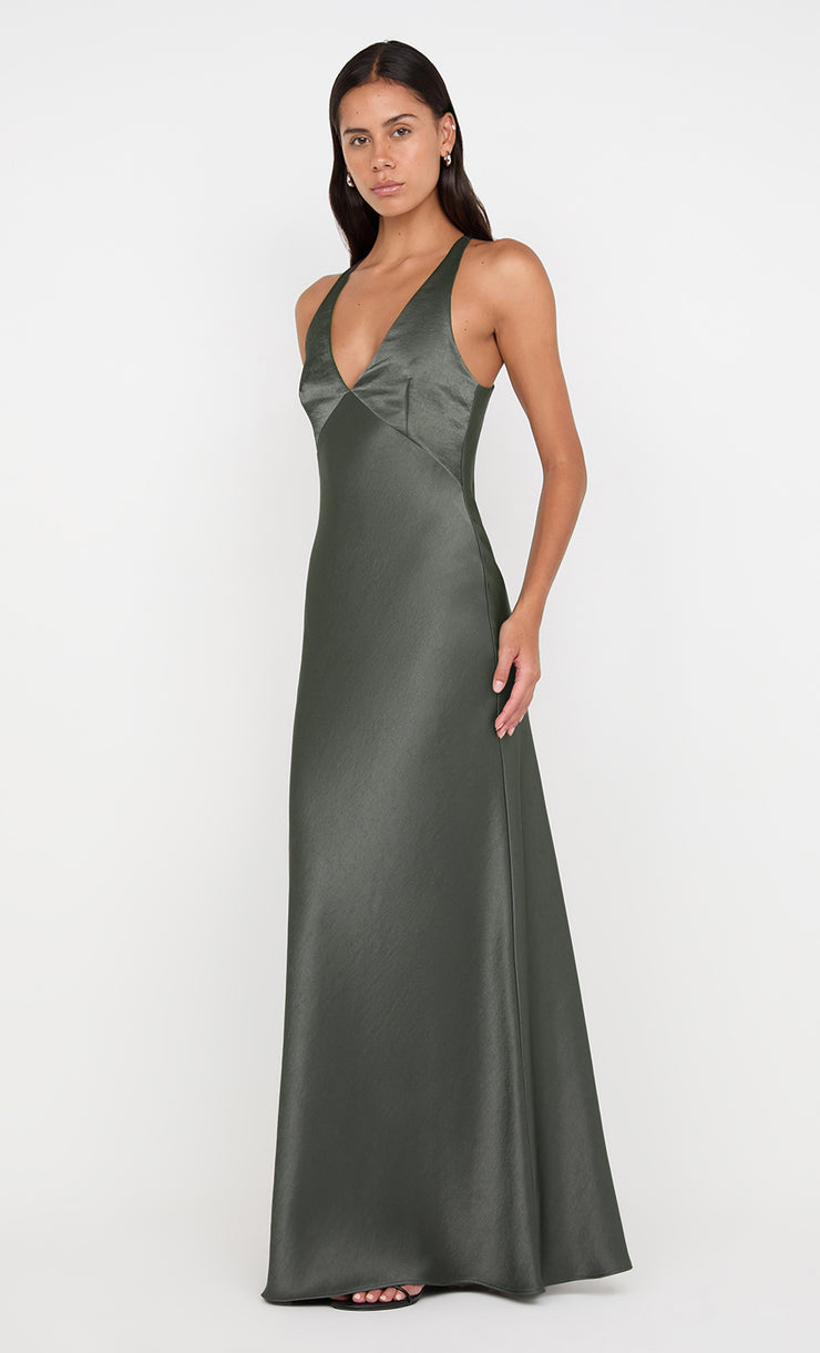 Dreamer V Neck Dress in Dark Willow by Bec + Bridge