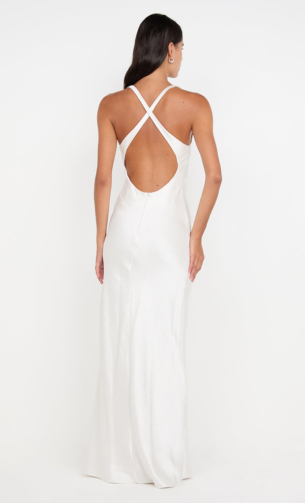 THE DREAMER V NECK DRESS - IVORY