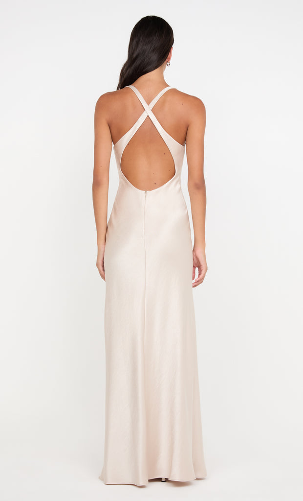 THE DREAMER V NECK DRESS - SAND