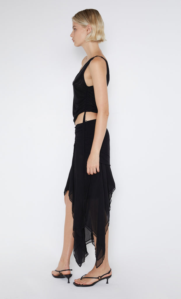 Elizette Asym Tank in Black by Bec + Bridge