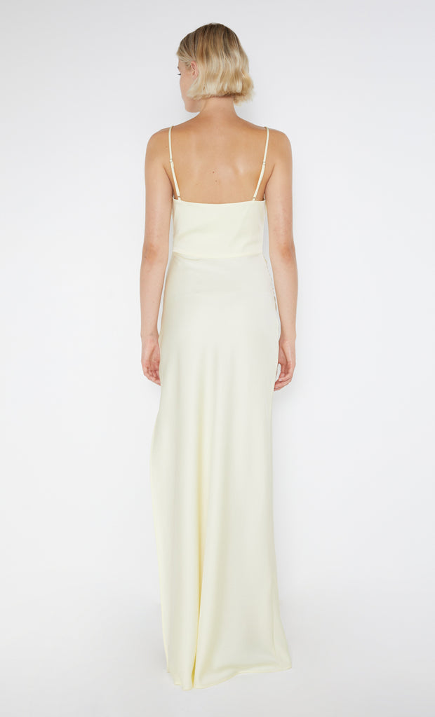 Emilia Scoop Neck Maxi Dress in Ice Yellow by Bec + Bridge