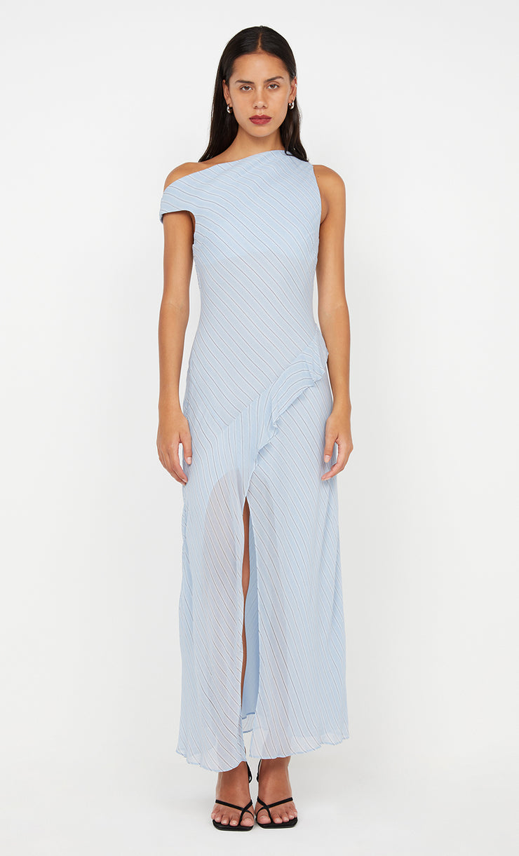 ESRA MAXI DRESS - SKY BLUE STRIPE