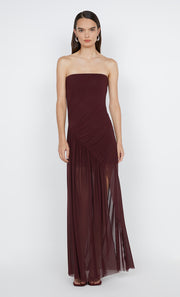 Essie Strapless Dress in Deep Plum by Bec + Bridge