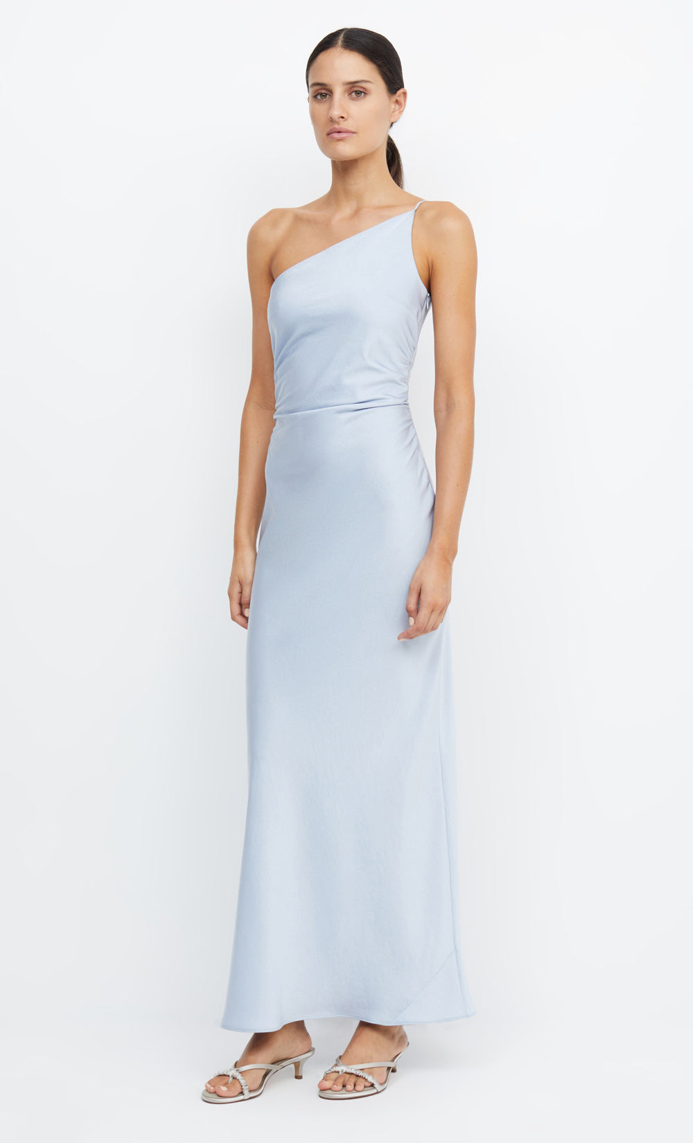 eternity asym maxi dress dusty blue