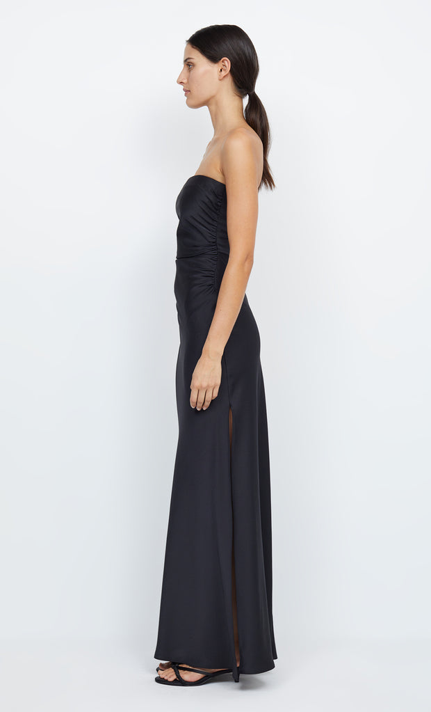 Eternity Strapless Maxi Prom Bridesmaid Dress in Black by Bec + Bridge