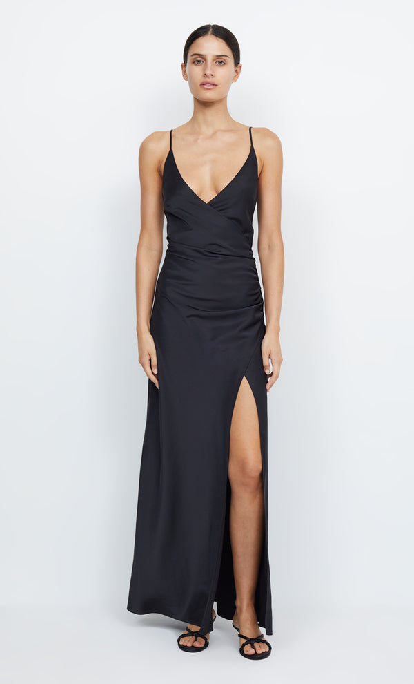 Eternity V Neck Bridesmaid Prom Dress in Black by Bec + Bridge