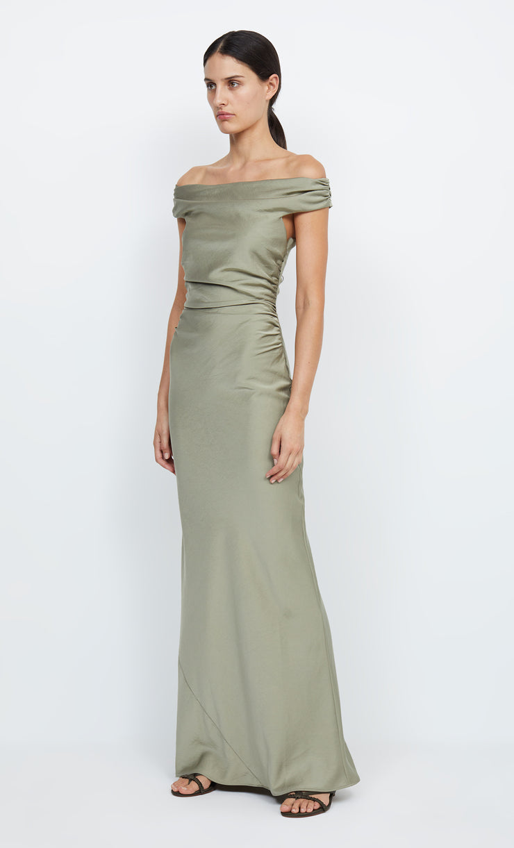 ETERNITY OFF SHOULDER MAXI - SAGE – BEC + BRIDGE US