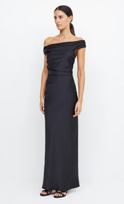 Eternity Off Shoulder Bridesmaid Formal Dress in Black by Bec + Bridge