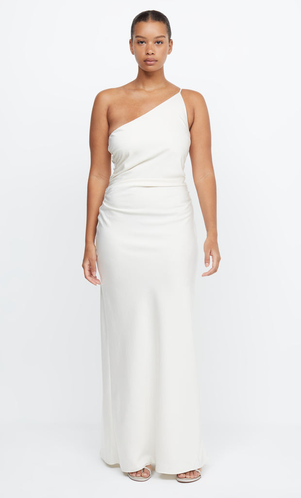 ETERNITY ASYM MAXI DRESS - CREAM