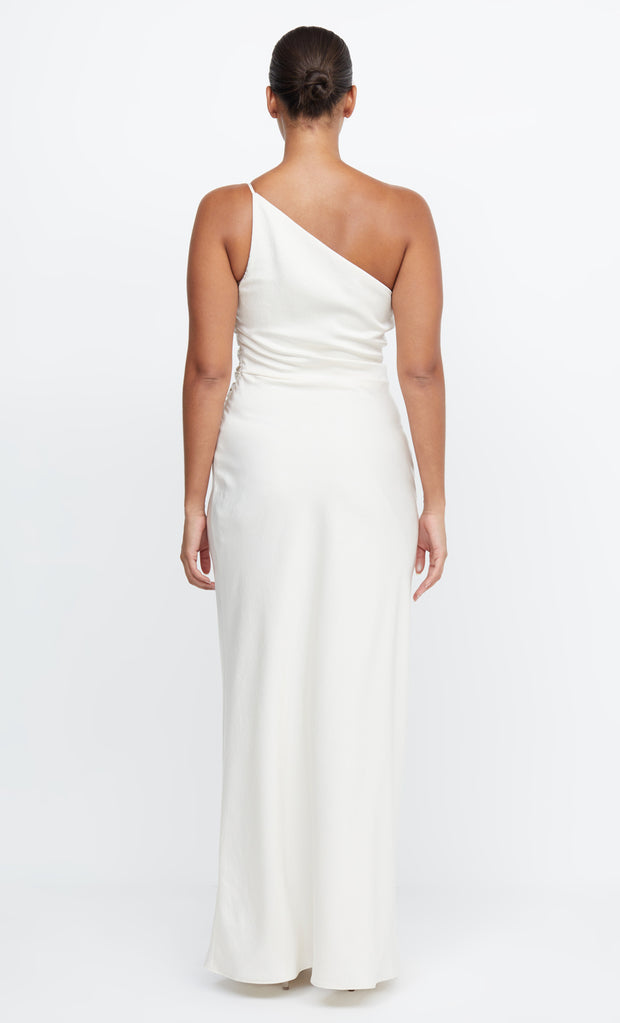 Eternity One Shoulder Maxi Bridal Bridesmaid Dress in Cream Ivory by Bec + Bridge