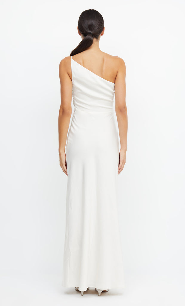 Eternity One Shoulder Maxi Bridal Bridesmaid Dress in Cream Ivory by Bec + Bridge