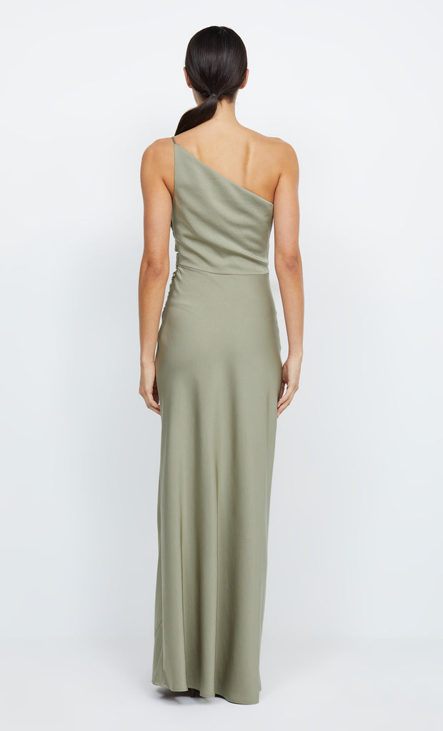 Eternity Asym One Shoudler Bridesmaid Dress in Sage Green by Bec + Bridge