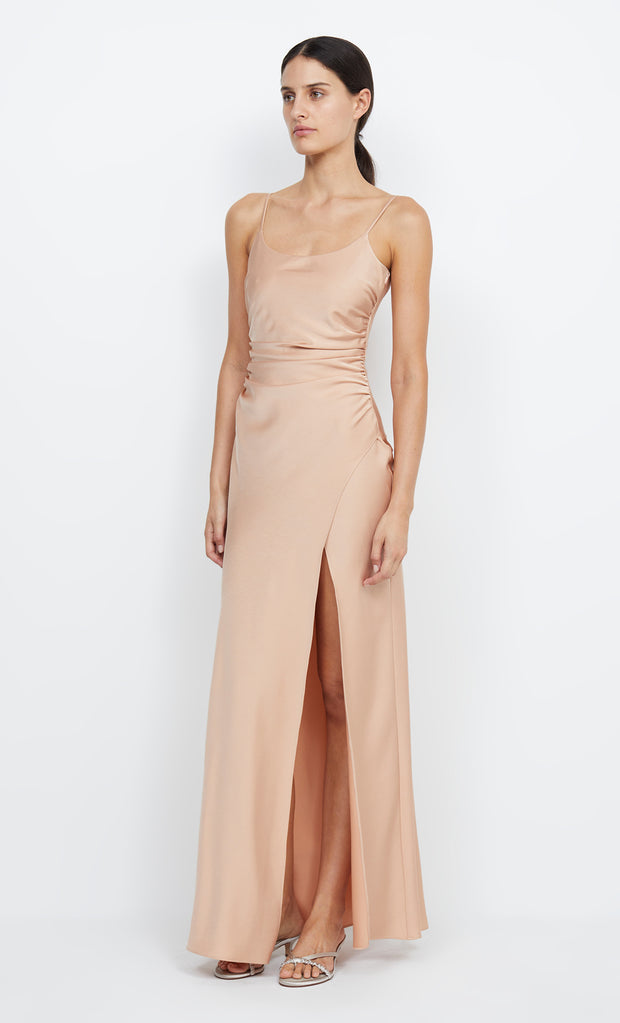 Eternity Scoop Neck Bridesmaid Prom Maxi Dress in Rose Gold by Bec + Bridge