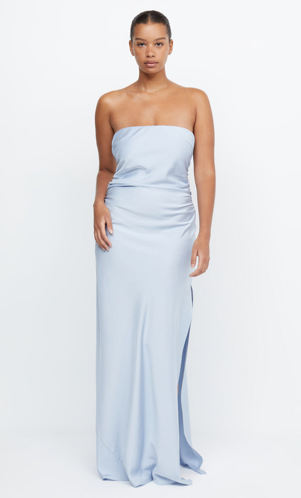 ETERNITY STRAPLESS MAXI  - DUSTY BLUE