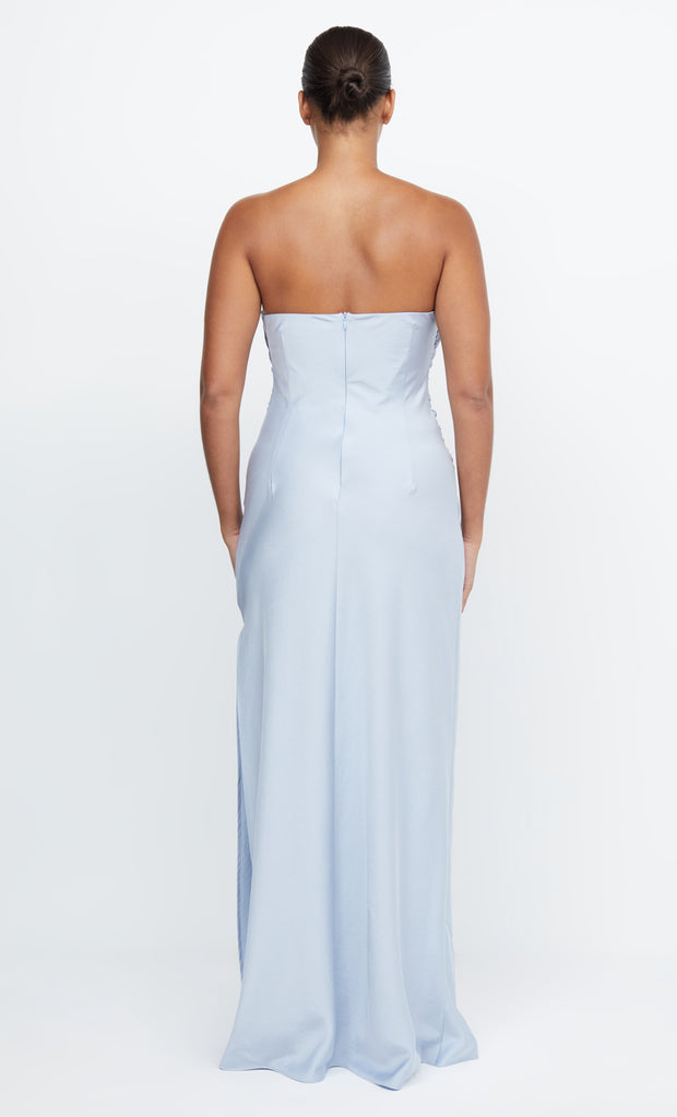 Eternity Strapless Maxi Bridesmaid Dress in Dusty Blue by Bec + Bridge