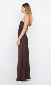 Eternity Strapless Dress in Dark Choc by Bec + Bridge