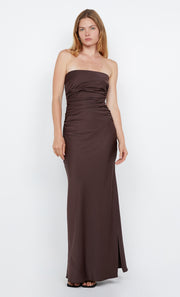 Eternity Strapless Dress in Dark Choc by Bec + Bridge