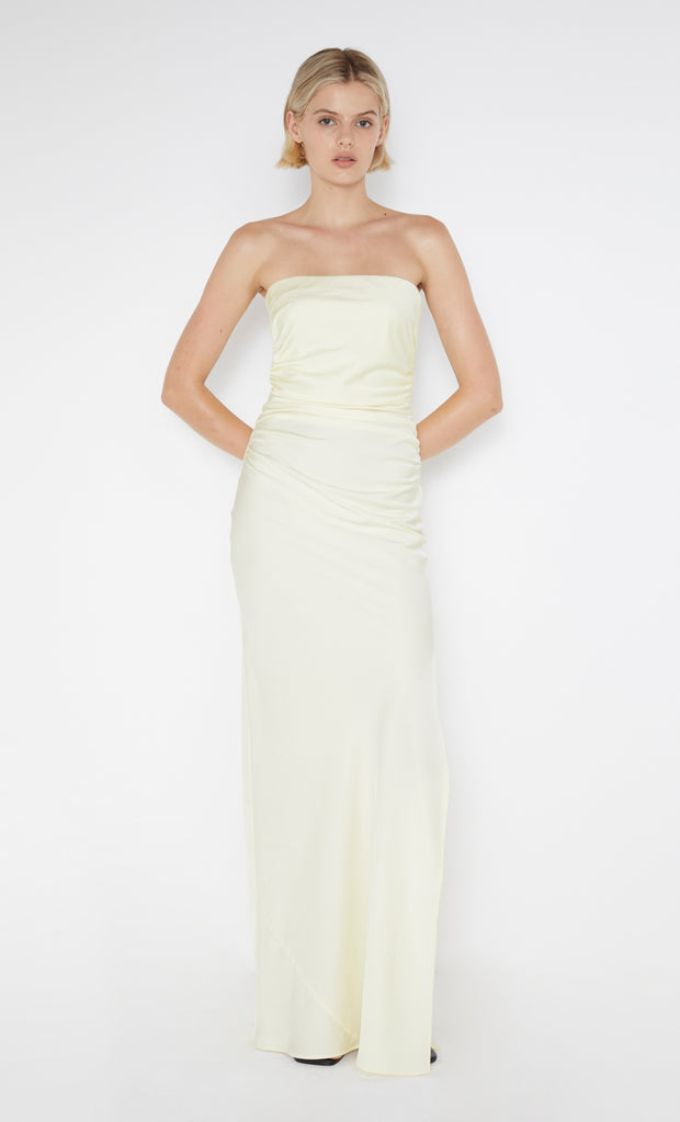 ETERNITY STRAPLESS MAXI  - ICE YELLOW