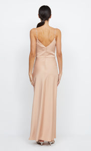 Eternity V Neck Bridesmaid Dress in Rose Gold by Bec + bridge