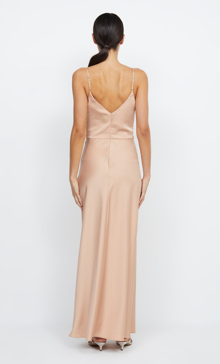 Eternity V Neck Bridesmaid Dress in Rose Gold by Bec + bridge