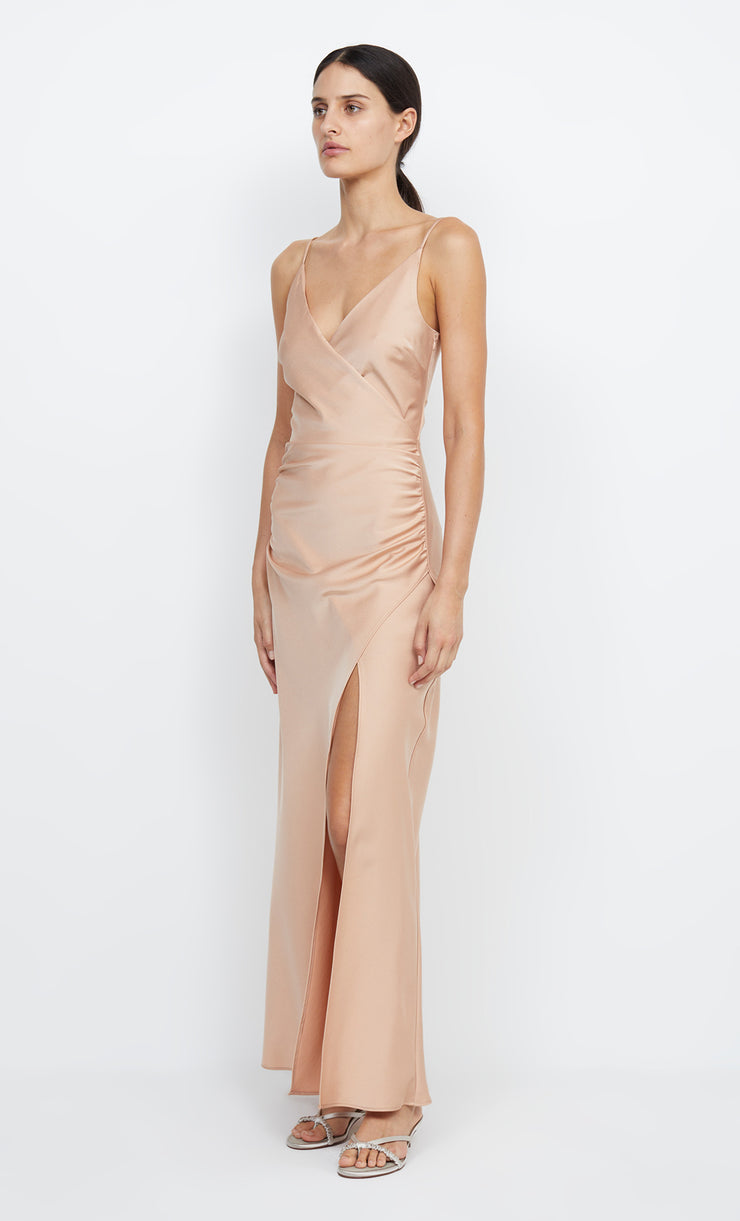 Eternity V Neck Bridesmaid Dress in Rose Gold by Bec + bridge