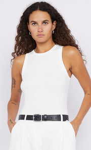 Felix Racer Tank in Ivory by Bec + Bridge