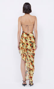 Fiore Asym Maxi Dress in Citrus Rose by Bec +Bridge