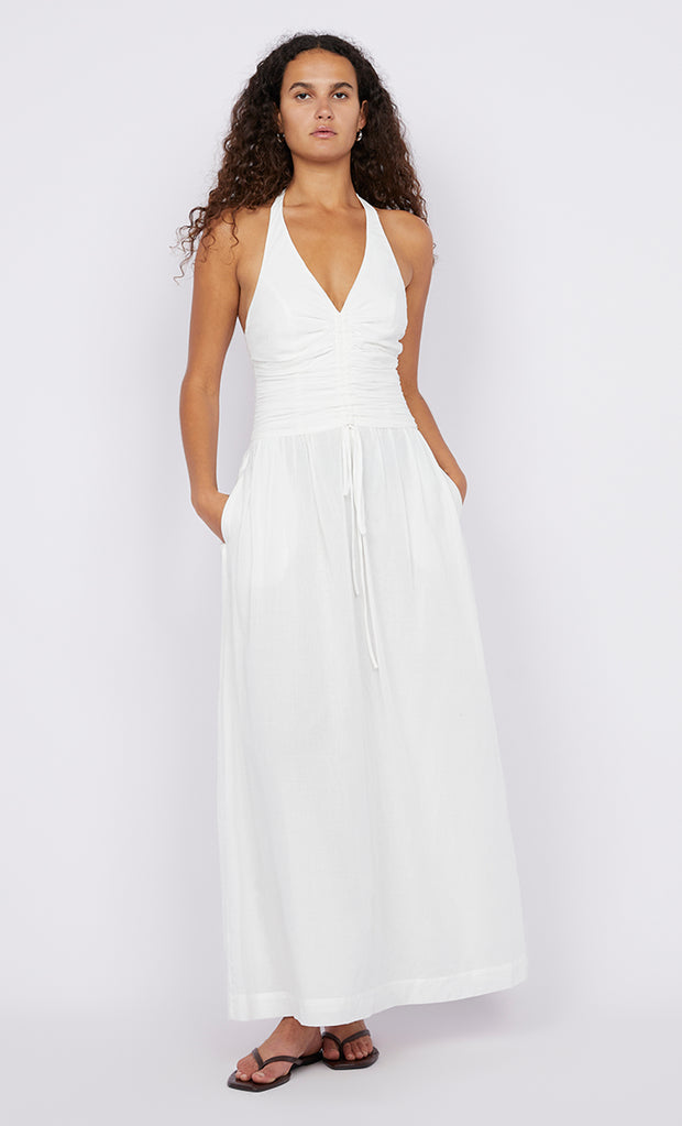 Franca Halter Dress in White by Bec + Bridge