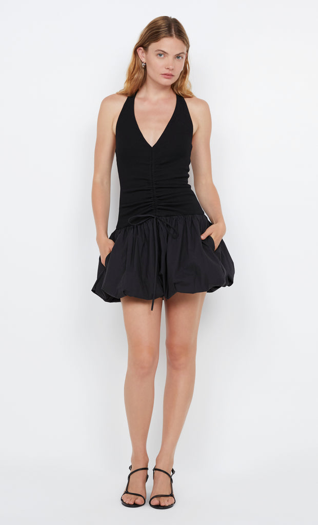 Freya Bubble Mini Dress in Black by Bec + Bridge