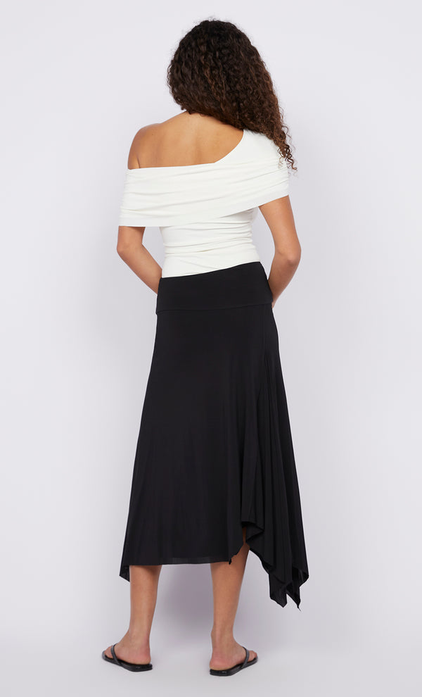 GIGI MIDI SKIRT - BLACK