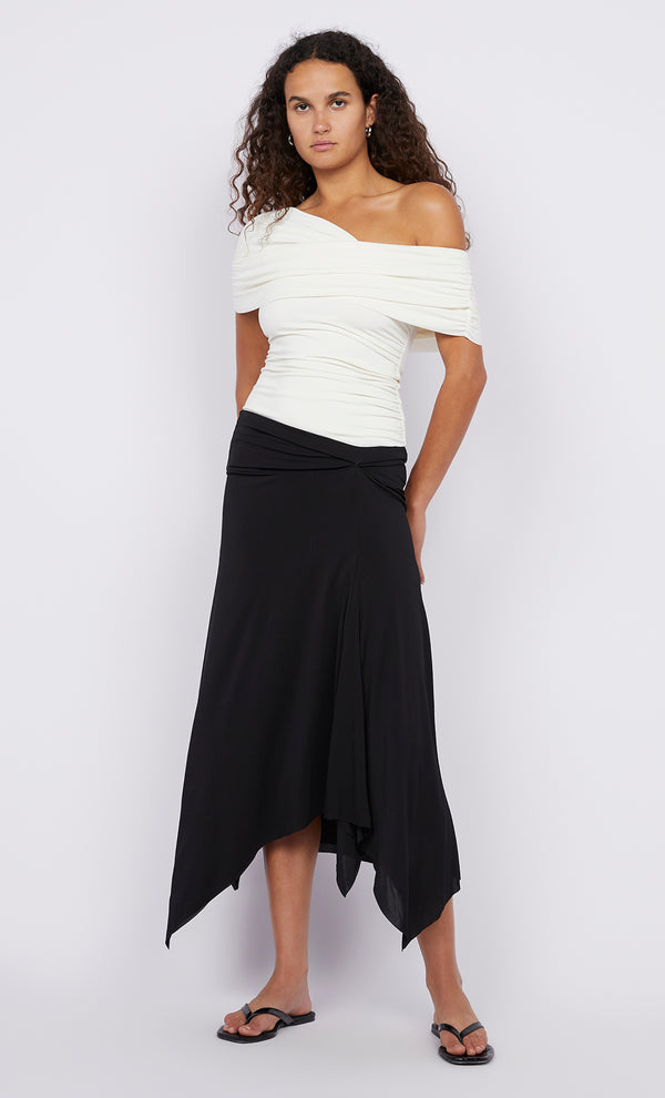 GIGI MIDI SKIRT - BLACK