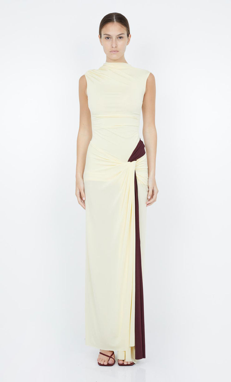 Greta Twist Maxi Dress om Butter Yellow by Bec + Bridge