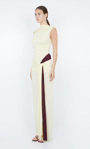 Greta Twist Maxi Dress om Butter Yellow by Bec + Bridge