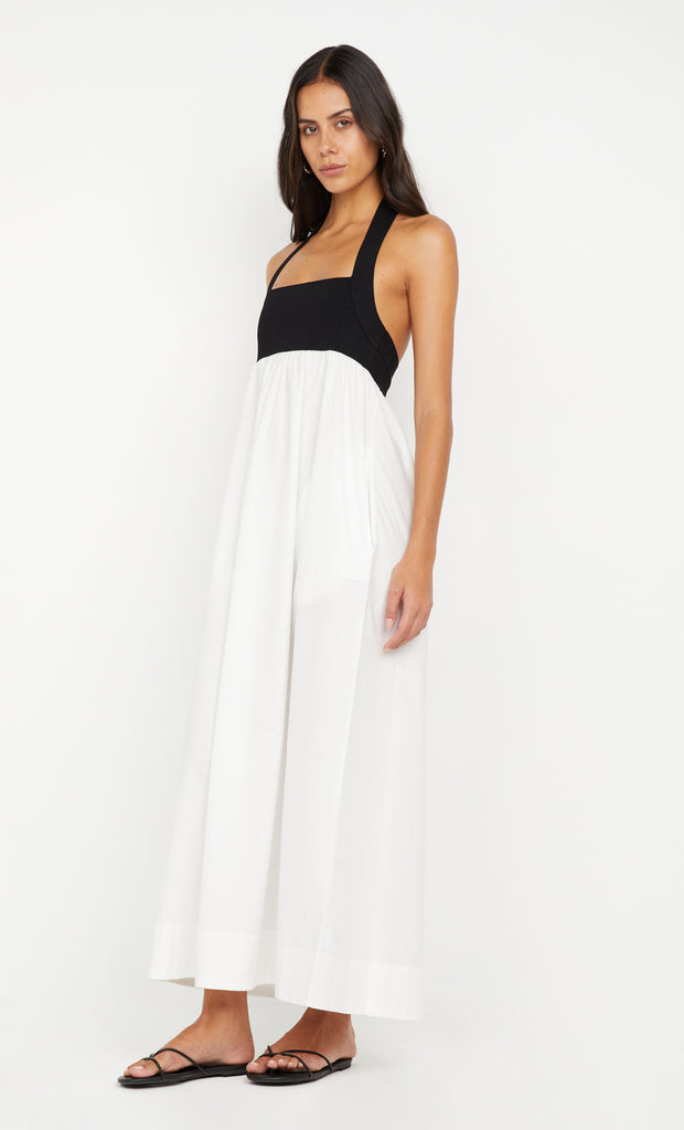 ILUKA MAXI DRESS - BLACK/WHITE