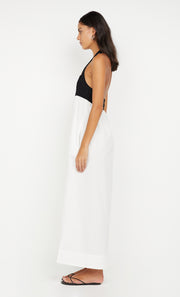 ILUKA MAXI DRESS - BLACK/WHITE